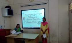 Seminar Presentation by Special English Students with the help of Digital Smart Board